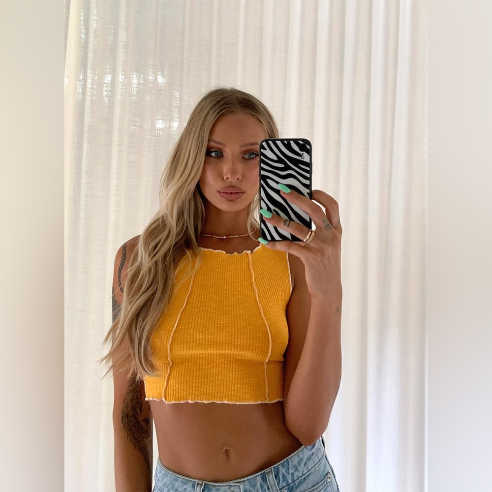 Princess Polly Christa Top in Orange Size 4